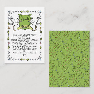 Cartão De Informações Manuscrito Manuscrito Livros de Tempestade para Be