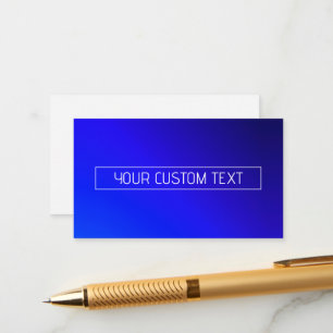 Cartão De Informações Mão Azul Brilhante Moderno e Gradiente Roxo