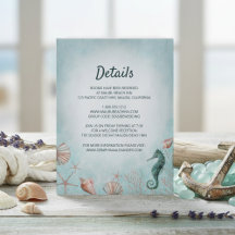 Mar | Detalhes do Casamento da Beach Blue Watercol