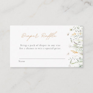 Cartão De Informações Maravilhas Fralda Raffle