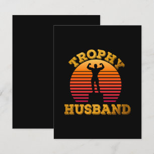 Cartão De Informações Marido Troféu