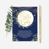 Marinho Dourada Lua Twinkle Star Books para Bebê