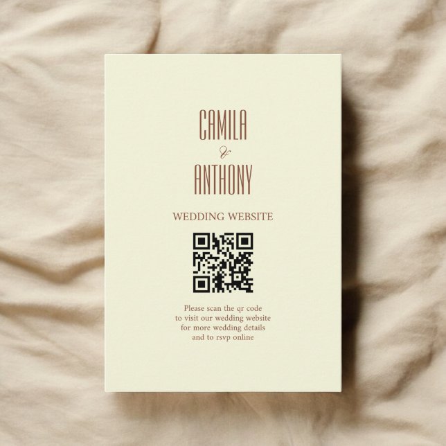 Cartão De Informações Marrom Bege  (Criador carregado)