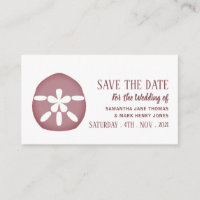 Mauve Sand Dollar, Salve a Data