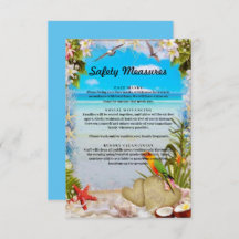 Medidas de Segurança Floral em Praia Tropical