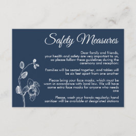 Cartão De Informações Medidas de segurança modernas para as orquídeas fl