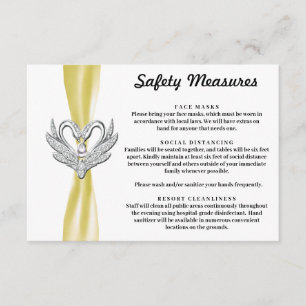 Cartão De Informações Medidas de segurança para os tubos de fita amarela