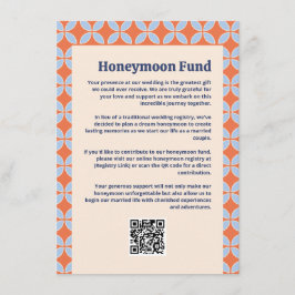 Cartão De Informações Meio século Retro Wedding