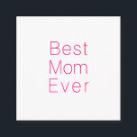 Cartão De Informações Melhor mãe moderno rosa e branco-rosa-quente<br><div class="desc">A melhor mãe,  placa de gabinete elegante moderna e elegante,  rosa-quente e branco. presente de excelente para a mãe para o Dia de as mães ou o aniversário.</div>