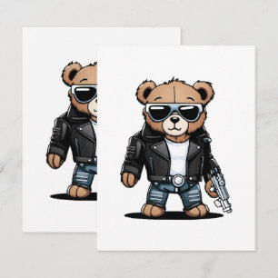 Cartão De Informações Memes de Teddy Fofos