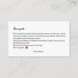 Cartão De Informações Memórias Fotográficas Chá de fraldas do Urso de Te