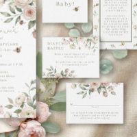 Menina Bebê para Abelha Floral Marfim Diaper Raffl