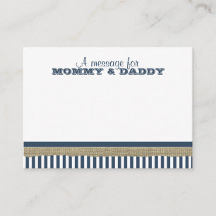 Cartão De Informações Mensagem de Chá de fraldas do Barco de Velas e Fai