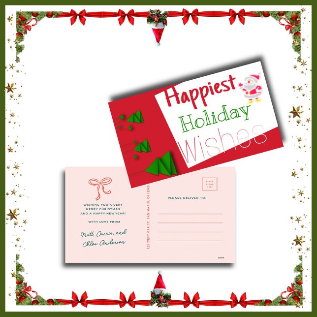 Cartão De Informações Merry Christmas from the Anderson Family (Criador carregado)