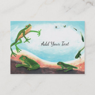 Cartão De Informações Metamorfose - Ciclo de vida de um sapo