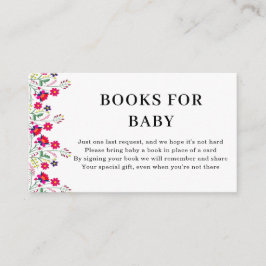 Cartão De Informações Mexican Floral | Books for Baby | Baby Shower
