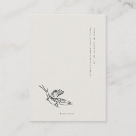 Cartão De Informações Migratory Swallow- Book Insert Enclosure Card