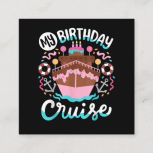 Cartão De Informações Minha Viagem de Cruzeiros de Aniversário