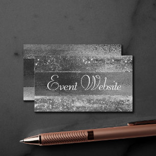 Cartão De Informações Minimalismo Luxuoso Site de Detalhes de Casament