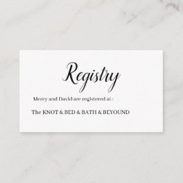 Cartão De Informações Minimalista