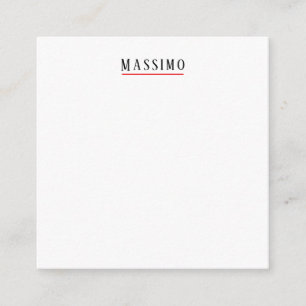 Cartão De Informações Minimalista Elegante Clássico Profissional Simples