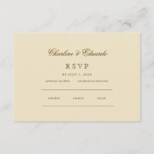 Cartão De Informações Minimalista Elegante Site de RSVP & QR