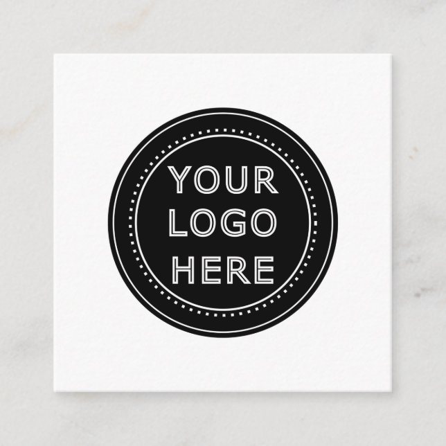 Cartão De Informações Minimalista personalizado, simples & moderno (Frente)