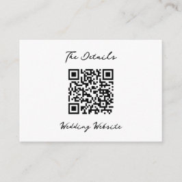 Cartão De Informações Minimalistic wedding