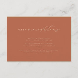 Cartão De Informações Mínimo de Alojamentos Neutros de Casamento de Ferr