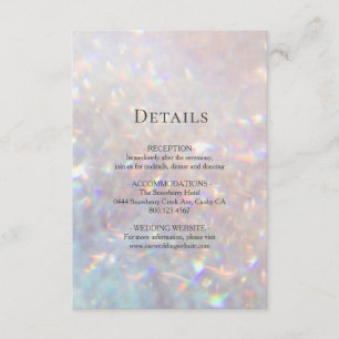 Cartão De Informações Minúscula Moderna