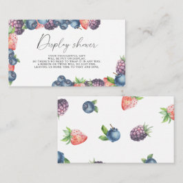 Cartão De Informações Mistura de bagas - chá de exibição