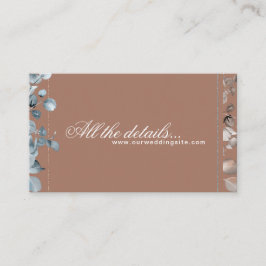 Cartão De Informações Mocha Mousse Botânico todos os detalhes 2