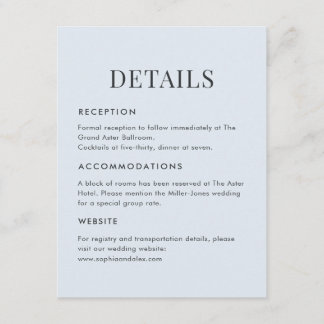 Cartão De Informações Modern Blue Terrazzo & Emerald