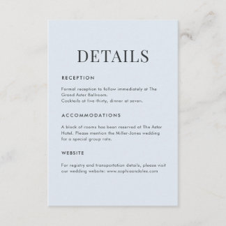 Cartão De Informações Modern Blue Terrazzo & Emerald