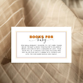Cartão De Informações Modern Wild One “Livro para Bebê”