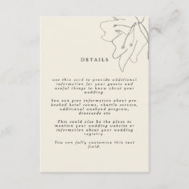 Cartão De Informações Moderno Delicado Ovo de Casca Macia Floral