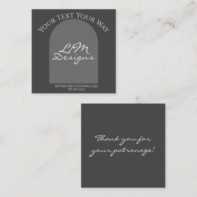 Cartão De Informações Moderno Minimalista (Frente/Verso)