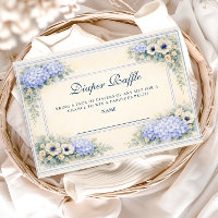 Moldura Floral de Hortênsia Vintage Diapper Raffle