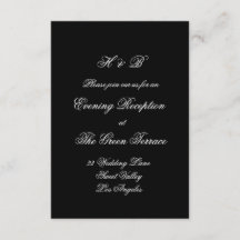 Monograma Caligráfico Preto e Branco Casamento For