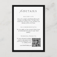Monograma Wreath Wedding Details QR Code Classic