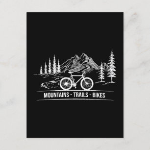 Cartão De Informações Montanha - Bicicleta de bicicleta de bicicleta