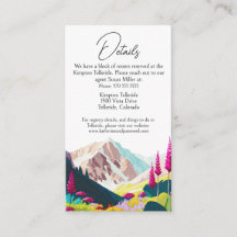 Montanhas de Flores Selvagens Casamento por Aquare