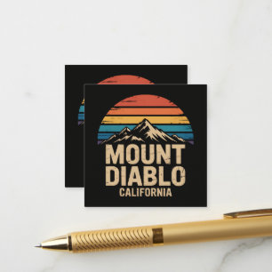 Cartão De Informações Monte Diablo Califórnia