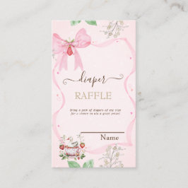 Cartão De Informações Morango,Ganso,Chá de fraldas de Pontos de Frame do