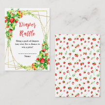 Morangos e Chás de fraldas das margaridas Raffle