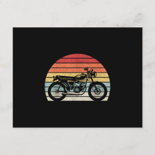 Cartão De Informações Motocicleta Vintage Retro