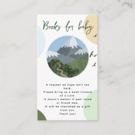 Cartão De Informações Mountain Adventure Baby Shower Books for Baby