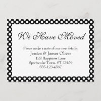 Mudamos com Bolinhas Pretas e Brancas