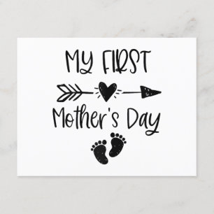 Cartão De Informações Mulheres Meu Primeiro Dia de as mães Para Nova Gra