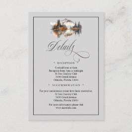 Cartão De Informações Mystic Autumn QR Code Enclosure Card